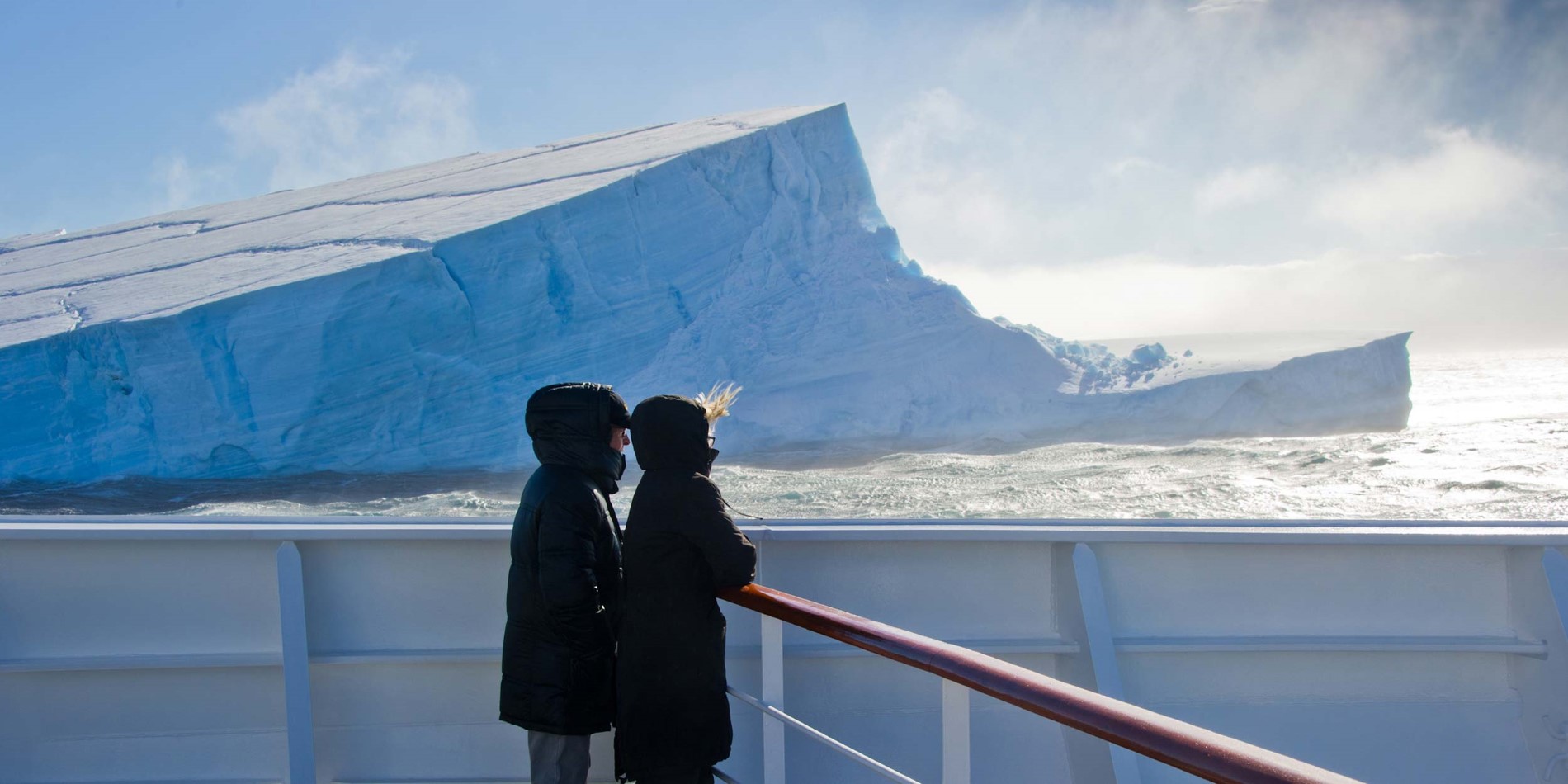 Enjoying the views in the Antarctic Sound
