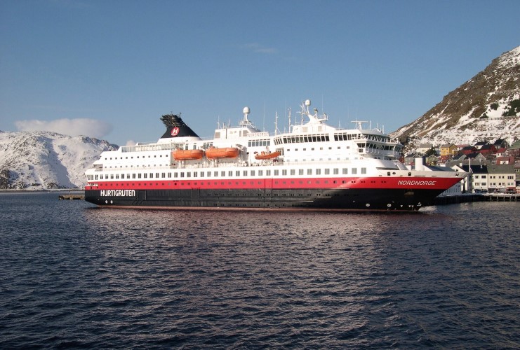 MS Nordnorge in Norway in summer